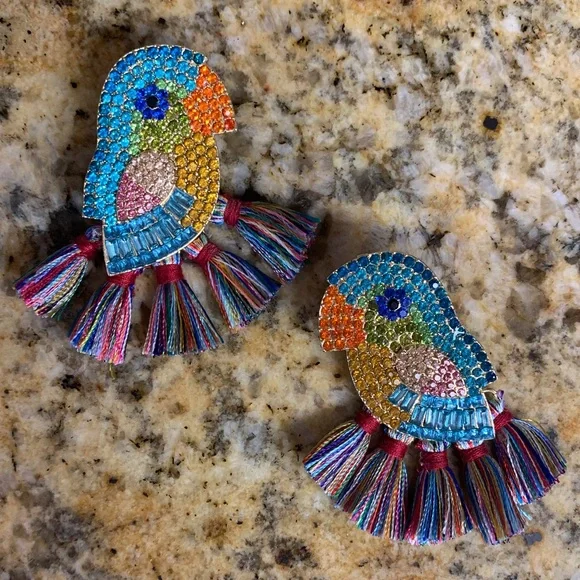 Parrot Earrings - Picture 2 of 4